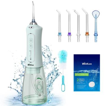 Imagem de Water Flosser WELLLEO WellLeo 300ml sem fio recarregável