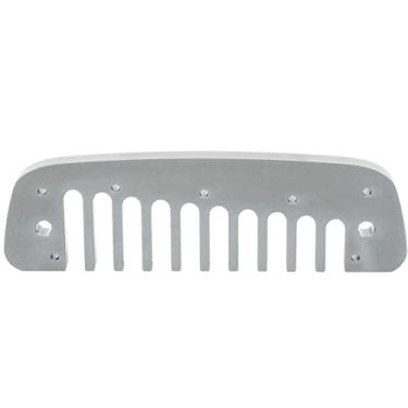 Imagem de Grcfumo Pente de gaita pente, 10 orifícios de alumínio de alumínio pequeno encaixe de instrumentos musicais, peças de instrumentos musicais para iniciantes (Grey)