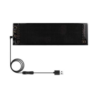 Imagem de Painel De Pixels De Matriz LED RGB Flexível USB 5V Sinal De Carro Cont