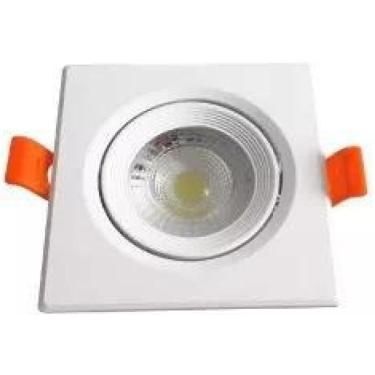 Imagem de Spot Super Led 7W Lampada Quadrada - 2700K Branco Quente