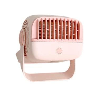 Imagem de IEUDNS Fã da mesa 5 modos 5 fãs leves de acampamento portáteis ventiladores de resfriamento por portátil para cozinha sala de estar de caminhada externa, Rosa