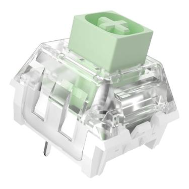 Imagem de Kailh Box Jade Pro Switches para teclado mecânico de jogos, 3 pinos clicky/pré lubrificado/poeira e à prova d'água (Jade Pro, 10 peças)
