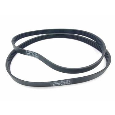 Imagem de WH01X27538 Substituição da correia de acionamento da arruela compatível com a máquina de lavar GE Hotpoint, substitui as peças AP6328256, PS12299369, 4587903, 290D1101P005 (2 peças)