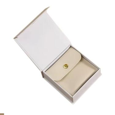 Imagem de FROON 5 peças de couro PU organizador de joias Snap-Top caixa de joias conjunto de embalagem colar pulseira brincos armazenamento caixa de presente
