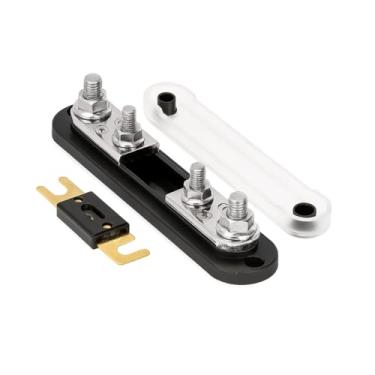 Imagem de Bittwee Kit de suporte de fusível ANL 300A, fusível ANL de 300 Amp com bloco e terminais de pino M10 para sistema de áudio de vídeo de carro, acessórios de proteção de circuito automotivo, universal