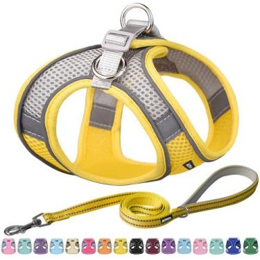 Imagem de Conjunto de arnês e coleira para cães Aiitle Easy Walk para cães de mé
