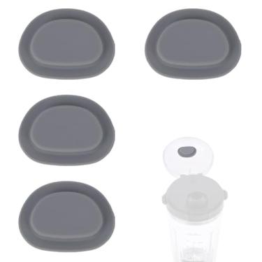 Imagem de 4pçs Tampa de Vedação para Bico de Liquidificador, 3,1cm Tampa Vedação à Prova Vazamento para Liquidificador Portátil Peças Reposição Compatíveis com a Série Ninja Bc151 (Cinza Escuro)