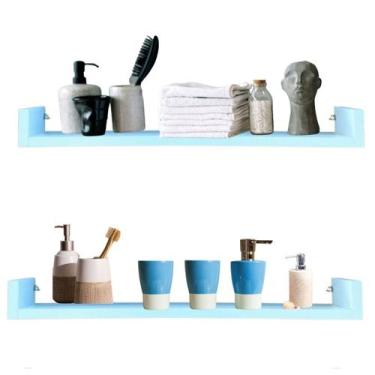 Imagem de Prateleiras Banheiro Nicho Organizador Lavabo Porta Xampu - Arte Cedro