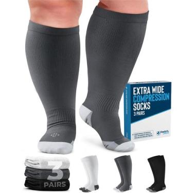 Imagem de Meias de compressão Doctor's Select, 3 pares de 20-30 mmHg, 6XL de lar