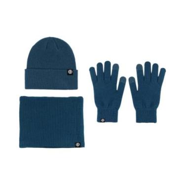 Imagem de Conjunto De Gorro, Luvas E Cachecol Para Inverno Para Homens E Mulhere