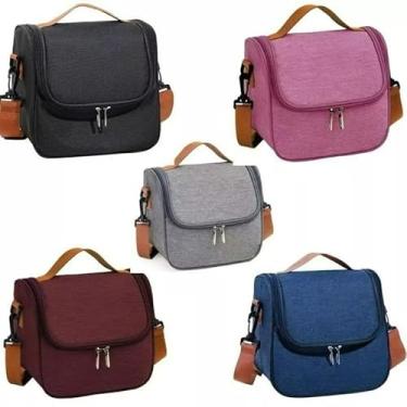 Imagem de Bolsa térmica com alça Portátil para o trabalho e os estudos (Cor aleatória)
