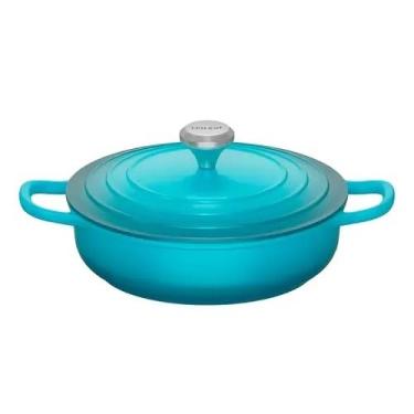 Imagem de Caçarola Antiaderente Nanocerâmico 26cm 3,4l Fogão E Forno(Azul-Claro)