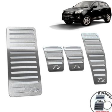 Imagem de Pedaleira Manual + Descanso De Pé Jac T6 2014 A 2016 Prata