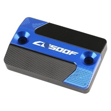 Imagem de BYYINGSUS Acessórios CNC para motocicleta Tampa do reservatório de fluido de freio dianteiro compatível com CB500F CB500X CBR500R CB 500F 500X CBR 500R 2013-2020(Cb500f azul)