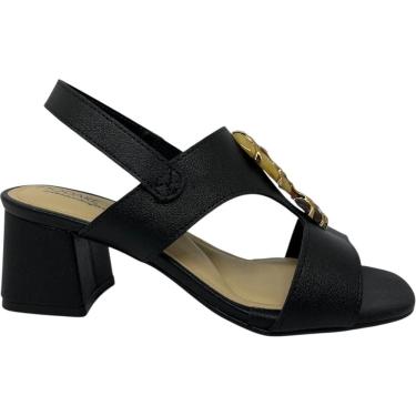 Imagem de Sandalia Feminina Casual Dia a Dia Passeio Trabalho Calce Fácil Salto Médio Ultra Conforto Modare 7172.127