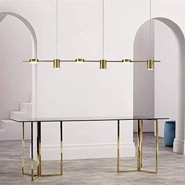 Imagem de Lustres modernos de LED para sala de estar, mesa de jantar, lustre de teto, luminária suspensa para cozinha, luminária regulável para lustre interno