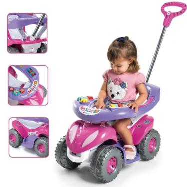 Imagem de Carrinho Passeio Infantil Suporte Pés 30Kg Haste Direcionavel Menino M