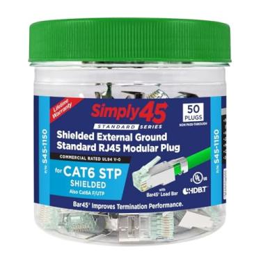 Imagem de Cat6/6A Padrão RJ45 STP Ext/Grnd