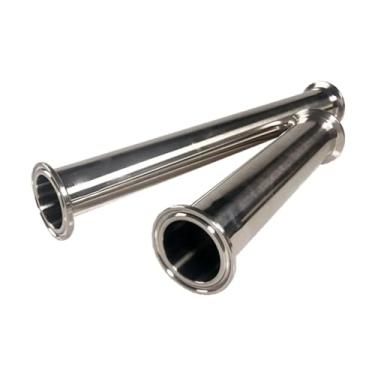 Imagem de Tubo de carretel OD 5.1 cm 51 mm com flange de virola de 64 mm + + acessórios de tubulação de braçadeira tripla comprimento 10.2 cm/15.2 cm/20.3 cm/30.5 cm/45.7 cm/24" (204 mm)