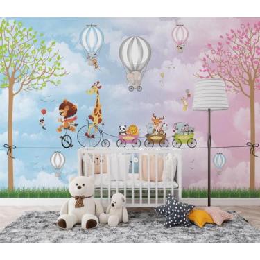 Imagem de Papel de Parede Adesivo bicicleta safari 260X280 - ALGIDECOR