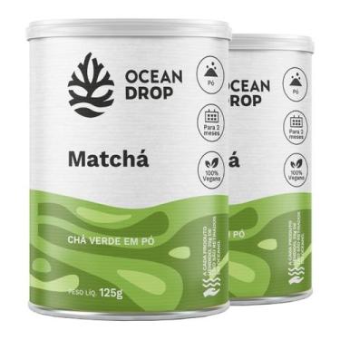 Imagem de Kit 2 Matchá em pó Chá Verde Ocean Drop Vegano 125g