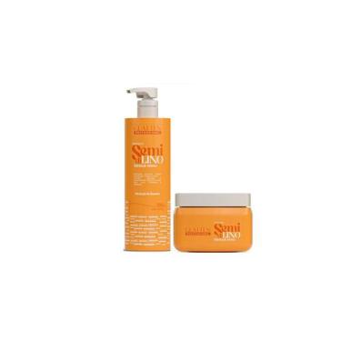 Imagem de Glatten Semi di Lino Shampoo e Máscara