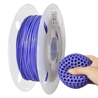 Imagem de Filamento de TPU, filamento de impressora 3D flexível macio PRILINE 85a carretel de 0,5 kg 1,75 mm, filamento de impressão 3D TPU macio flexível, roxo