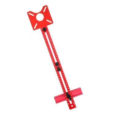 Imagem de Gabarito Circular para Router, Guia de Fresagem Ajustável com Régua Graduada, Raio 90-370mm