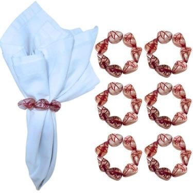 Imagem de Kit 6 De Argolas De Guardanapo Halloween Neurônios Vermelho