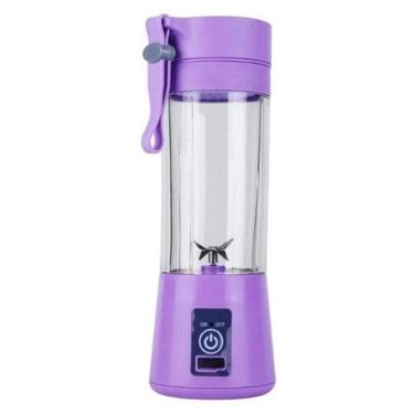 Imagem de Juice Cup Mini Liquidificador Portatil Shake Eletrico Lilas