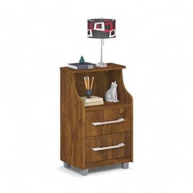 Imagem de Mesa De Cabeceira Com 02 Gavetas Topázio Malbec