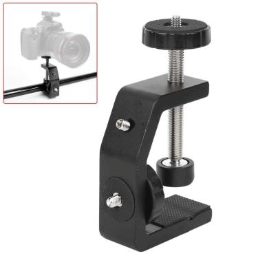 Imagem de Braçadeira C-Clamp 60Mm Suporte 1/4 Para Mesa E Estúdio
