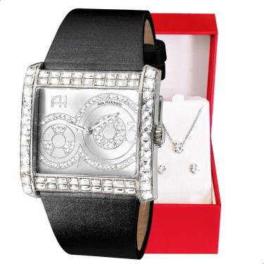 Imagem de Relógio Feminino Champion Ana Hickmann Couro Cristais AH28142Q