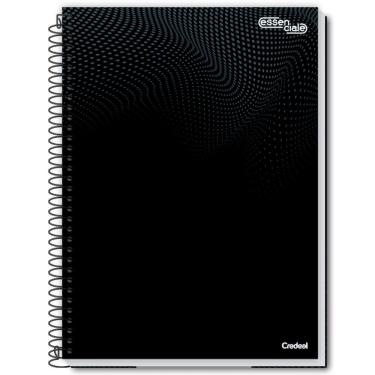 Imagem de Caderno Espiral Universitário A4 10 Matérias 160 Folhas Essenciale Credeal Preto