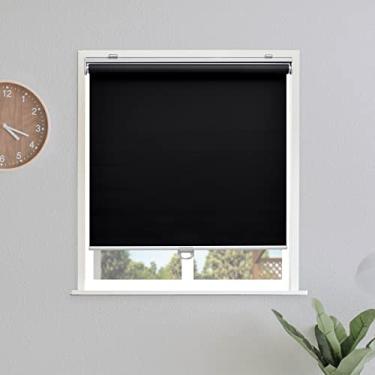 Imagem de Sunoff Persianas blackout sem fio para janelas com isolamento térmico fácil de instalar para sala de estar, quarto, casa, escritório, preto 38 cm L x 162 cm A