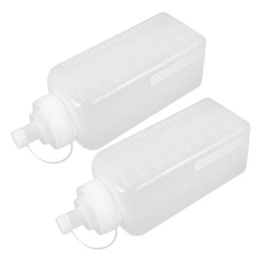Imagem de OKUMEYR 2 cápsulas de plástico para condimentos, 800 ml, dispensador de molho para ketchup, mostarda, maionese e azeite de oliva para cozinha e churrasco