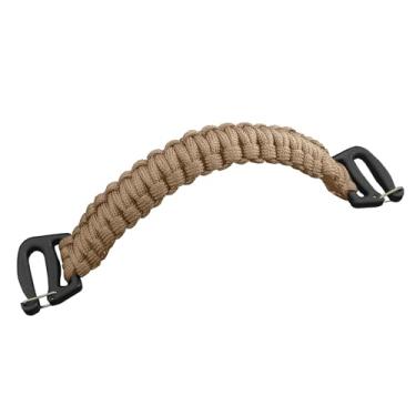 Imagem de Alça de tecelagem tática com extremidades de fivela - compatível com sistema Molle, construção de paracord de 9 núcleos, corda de emergência, para mochilas, bolsas de estilingue e bolsas de peito