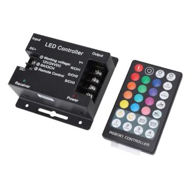 Imagem de Ymiko Controle Remoto de Faixa de LED RGB Com Dimmer RF de 28 Teclas, Função de Memória, Caixa de Ferro para Controle de Iluminação Flexível, Sem Marca