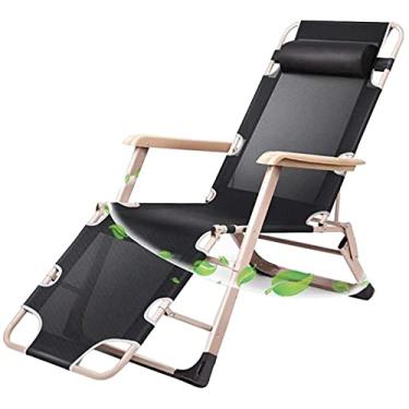 Imagem de YYBOES Cadeira relaxante de escritório com varanda com gravidade zero, cadeira relaxante, poltrona reclinável para sol, grande, ajustável, respirável e confortável, cadeiras dobráveis