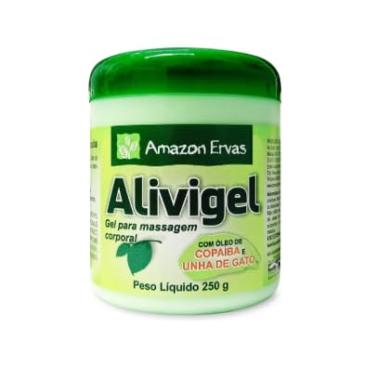 Imagem de Alivigel Gel Massageador Alivia Dores Com óleo de Copaíba e Unha de Gato Amazon Ervas 250g