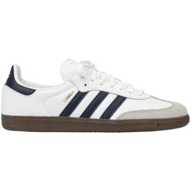 Imagem de adidas Samba OG Tênis masculino, Branco azul-marinho índigo, 35