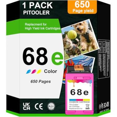 Imagem de INSMAX Cartucho de tinta colorida de substituição 68XL para HP Ink 68 68e Ink Works for Envy 6100e 6500e Series 68e compatível com 6155e 6555e 6152e 6552e 6558e 6165e (1 tricolor)