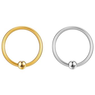 Imagem de LOMISS PIERCING CAPTIVE TITÂNIO PVD BOLINHA 1,2X12/10/8/6X3mm (DOURADO, 1,2X12X3mm)