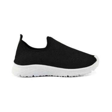 Imagem de Tenis Meia Infantil Calcefacil Casual Unisex - Calcefácil, Preto, 32