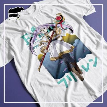 Imagem de Camiseta Sousou no Frieren Unissex Camisa Anime, Branco, XG