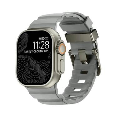 Imagem de Pulseira Esportiva De Silicone Para iWatch Ultra2 Apple Watch 46mm 49m