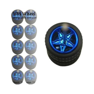 Imagem de Carros De Brinquedo Em Escala 1/64 Com Pneus De Borracha Destacáveis, 