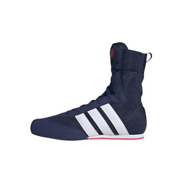 Imagem de adidas Tênis masculino Box Hog 2 Classic, azul escuro/branco/vermelho lúcido, 42