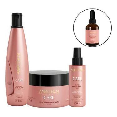Imagem de Kit Aneethun Care System Shampoo, Máscara E Fluído + Brinde