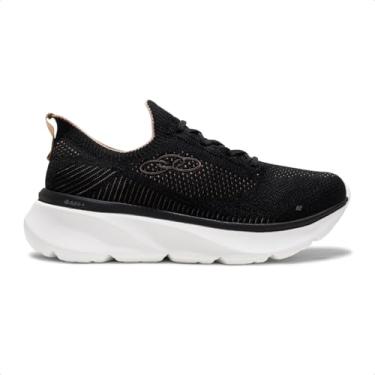 Imagem de Olympikus Era Feminino, Tênis Esportivo, Preto, 35, Ideal para Caminhada, com Tecnologia HYPERSOX e ELEVA+, Cadarço